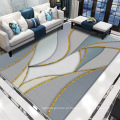 Padrão geométrico de triângulo geométrico múltiplo multicolorido Abstract Area Rug Contemporary Grosta macia macia